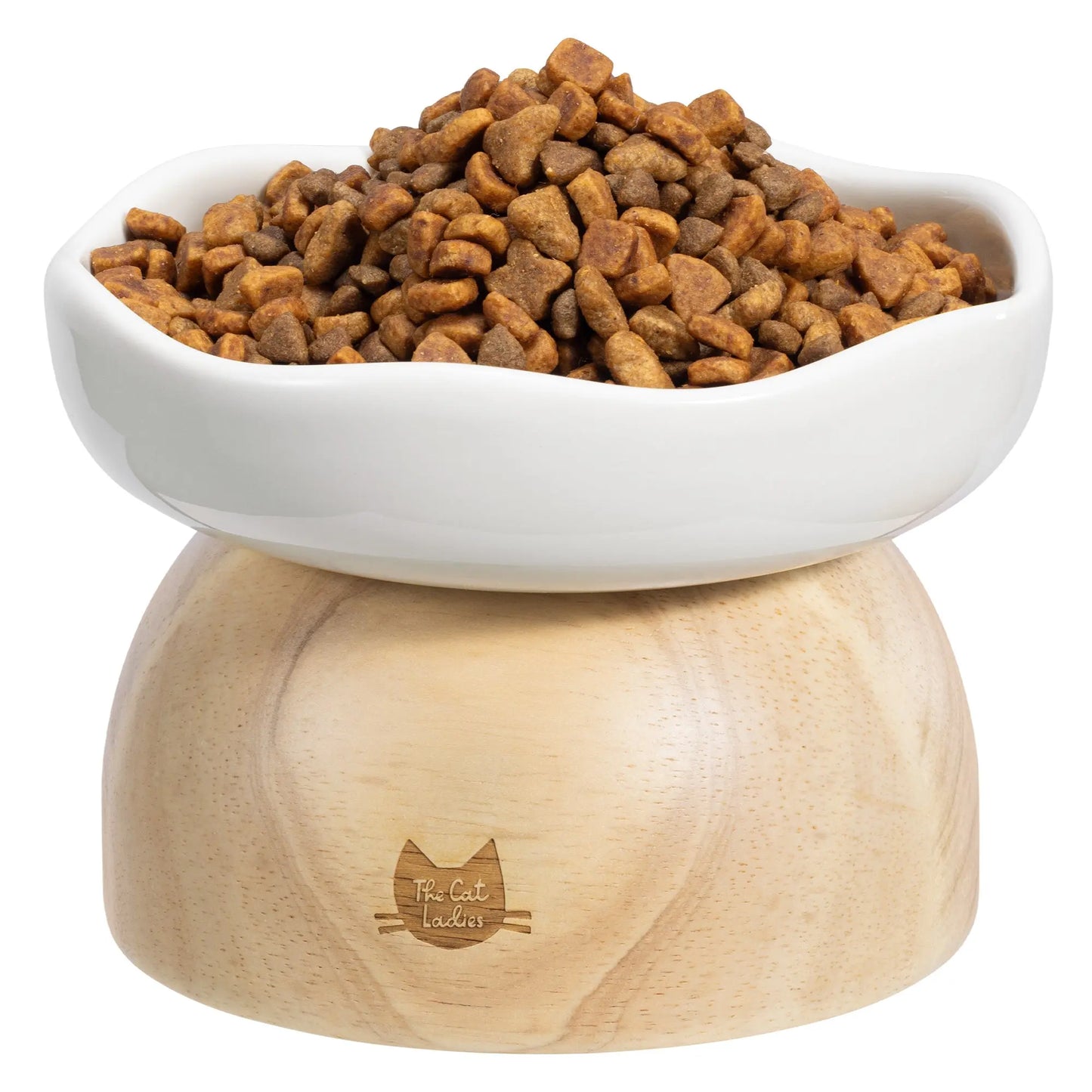 Elevated Egg-Shaped Cat Bowl