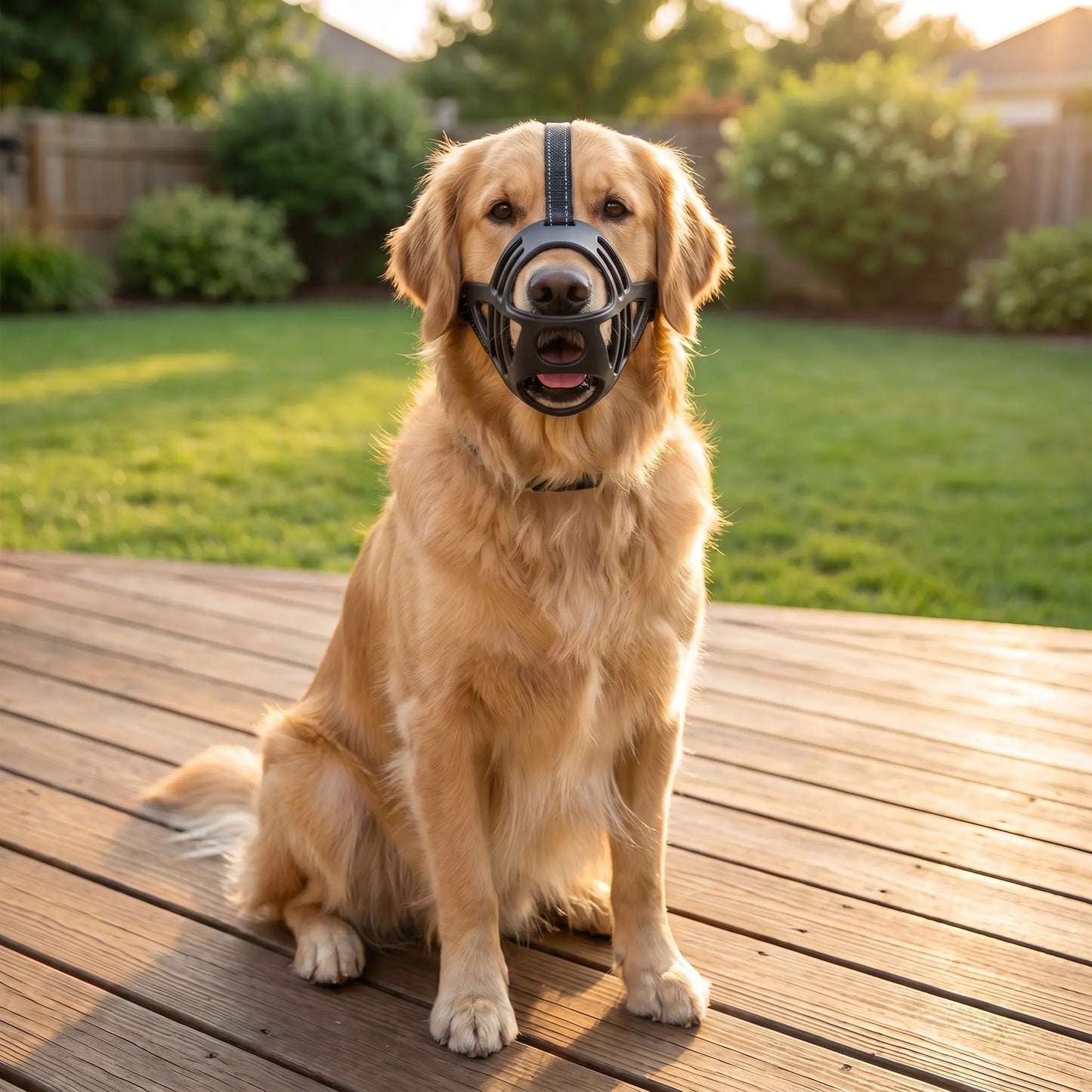 Adjustable Reflective Dog Muzzle - Breathable Anti-Bite and Anti-Bark Solution for Dogs of All Sizes