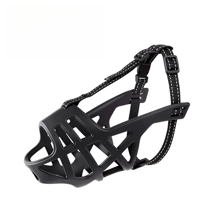 Adjustable Reflective Dog Muzzle - Breathable Anti-Bite and Anti-Bark Solution for Dogs of All Sizes