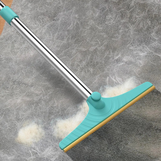 Adjustable Cat Hair Remover and Pet Cleaning Brush with Hanging Ring - Effective Pet Hair Removal Tool for Carpets and Floors - Ideal Valentine's Day Gift