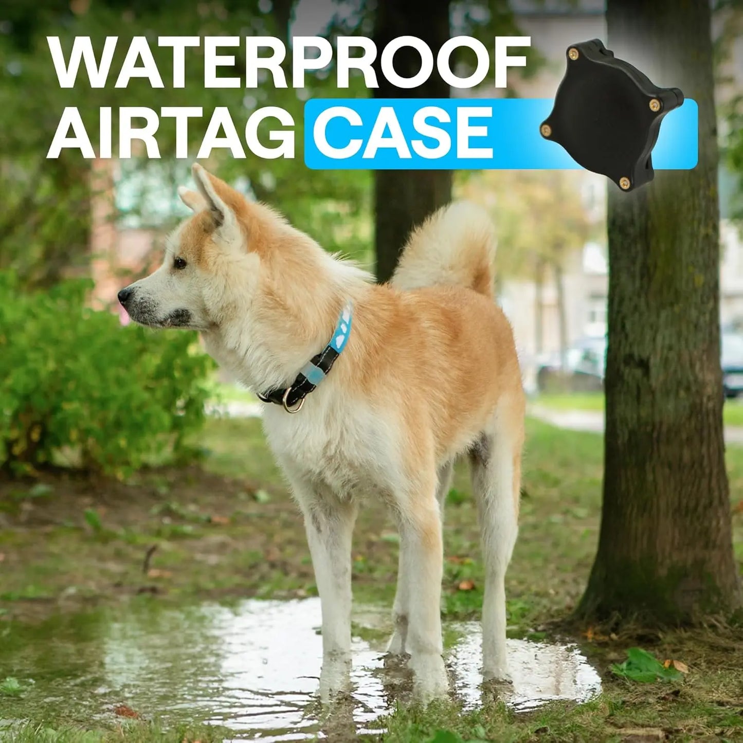 GPS Tracking Dog Collar with Airtag for Enhanced Pet Safety