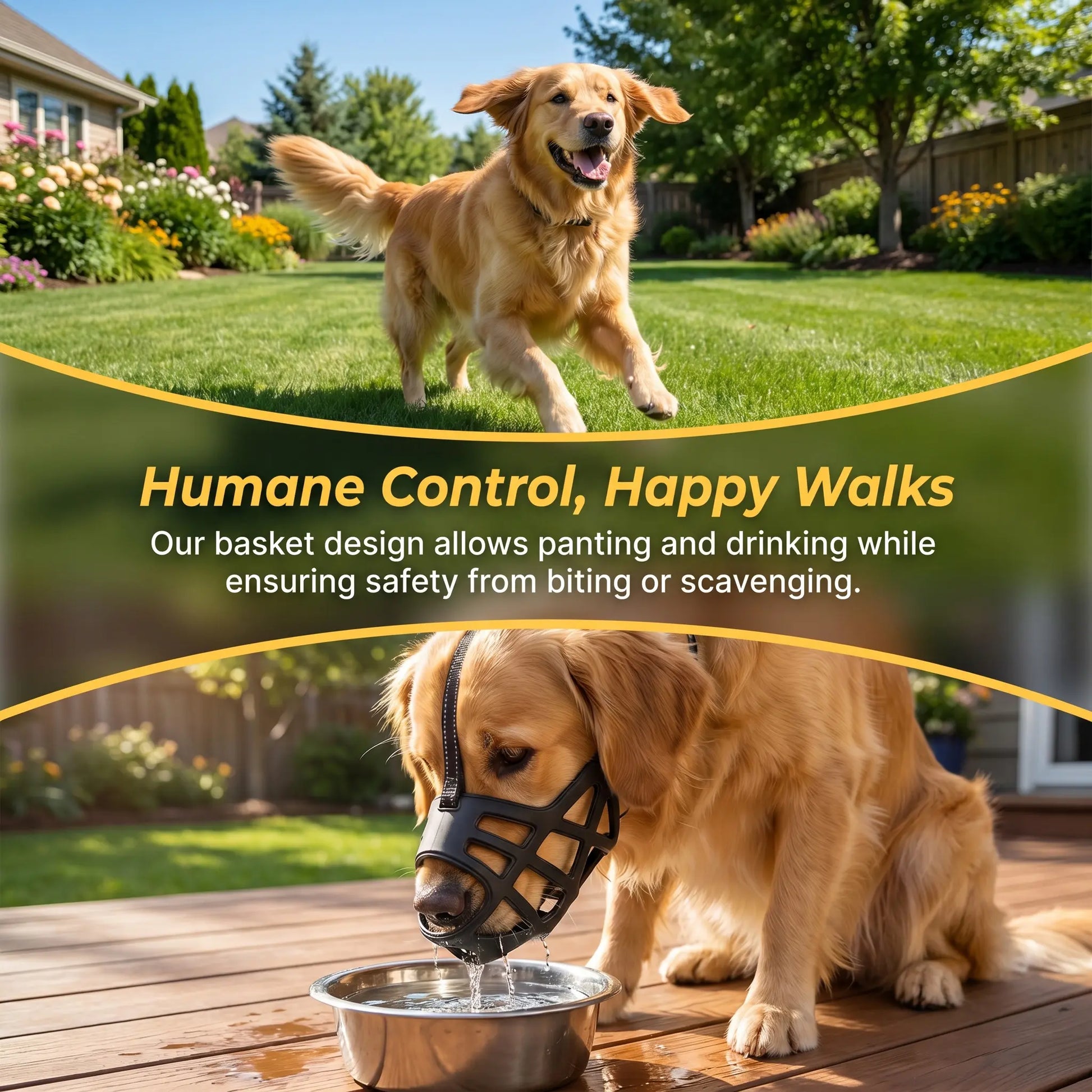 Adjustable Reflective Dog Muzzle - Breathable Anti-Bite and Anti-Bark Solution for Dogs of All Sizes